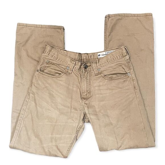 3/$25 SALE: LEE SLIM STRAIGHT LEG COMFORT SCHOOL UNIFORM PANTS TAN BOYS SIZE 18 - Picture 2 of 16